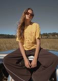 AFENDS Holly Hemp Oversized Tee - Mango
