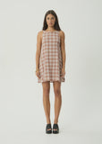 AFENDS Sammy Seersucker Mini Dress - Desert Check