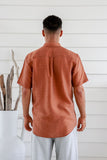 BRAINTREE Hemp Tencel Shirt - Rust