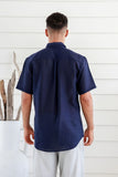 BRAINTREE Hemp Tencel Shirt - Navy