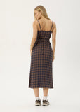 AFENDS Rumi Shev - Hemp Seersucker Check Dress - Indigo Check