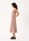 AFENDS Helena Mirage Hemp Seersucker Maxi Dress - Desert Check