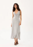 AFENDS Izzy Devon Hemp Maxi Dress - Silver Birch