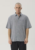 AFENDS Independent Short Sleeve Shirt - Navy Check