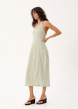 AFENDS Maya Indy Hemp Maxi Dress - Sage Check