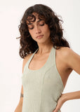 AFENDS Maya Indy Hemp Maxi Dress - Sage Check