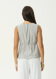AFENDS Dahlia Sleeveless Hemp Top - Silver Birch