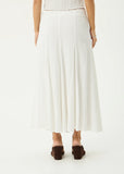AFENDS Lana - Seersucker Midi Skirt - Off White