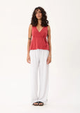 AFENDS Tiara Wrap Top - Vintage Cherry