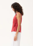 AFENDS Tiara Wrap Top - Vintage Cherry