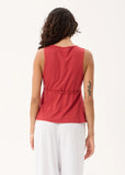 AFENDS Tiara Wrap Top - Vintage Cherry