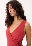 AFENDS Tiara Wrap Top - Vintage Cherry