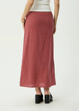 AFENDS Kali Indy - Hemp Maxi Skirt - Rose Check