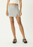 AFENDS Luchi Mini Skirt - Silver Birch