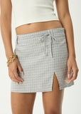 AFENDS Luchi Mini Skirt - Silver Birch