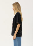AFENDS Unchained Hemp Oversized Tee - Stone Black
