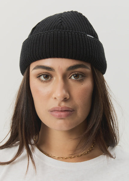 AFENDS Hemp Wharfie Beanie -Black