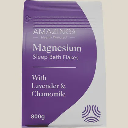 AMAZING YOU Magnesium Sleep Bath Flakes with Lavender and Chamomile 800g
