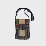 LAKHAYS Hemp Patchwork Travel Crossbody Bag