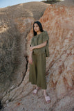 HEMP CLOTHING AUSTRALIA Pull On Pants - Olive