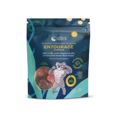 DOWN TO EARTH Entourage Gummies - Blue Dream