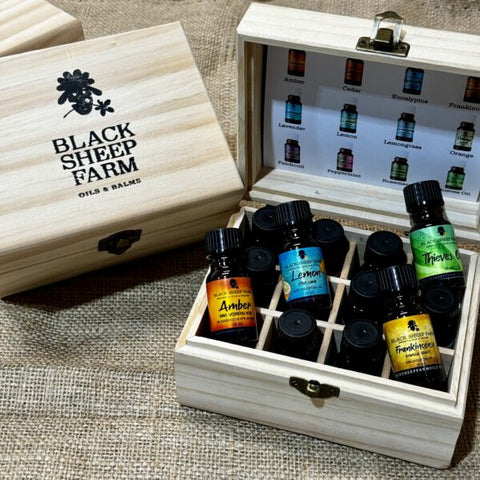 BLACK SHEEP FARM Essential Oil Box Set of 12