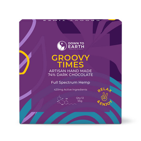 DOWN TO EARTH Groovy Times Chocolate