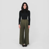 HEMP CLOTHING AUSTRALIA Stretch Mock Neck Skivvy