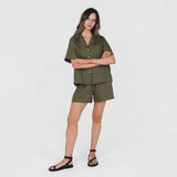 HEMP CLOTHING AUSTRALIA Pull On Shorts 100% Hemp