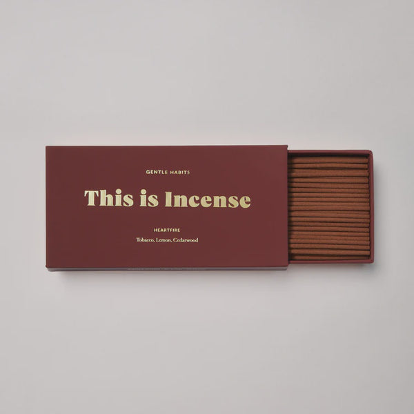 GENTLE HABITS This is Incense Heartfire