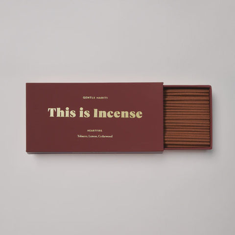GENTLE HABITS This is Incense Heartfire