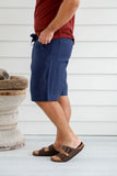 BRAINTREE Mens 100% Hemp Shorts - Navy