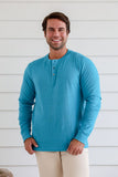 BRAINTREE Men's Hemp Cotton Long Sleeve Button Tee