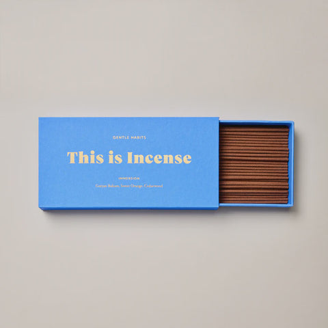 GENTLE HABITS This is Incense Immersion