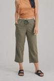 BRAINTREE Ladies Elastic Waist Pant - Khaki