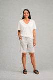 BRAINTREE Ladies Hemp Cotton V Neck Tee