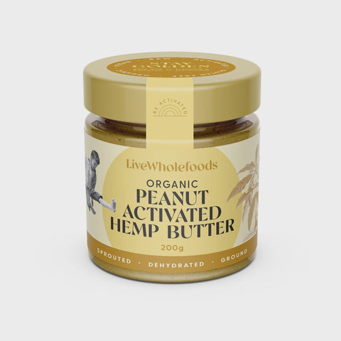 LIVE WHOLEFOODS Organic Peanut Activated Hemp Butter 200g
