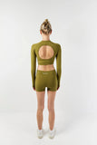 KLEANS Perfect Long Sleeve Crop Top in Hemp & Organic Cotton