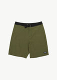 AFENDS Surf Related Hemp Fixed Waist Boardshorts - Military