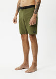 AFENDS Surf Related Hemp Fixed Waist Boardshorts - Military