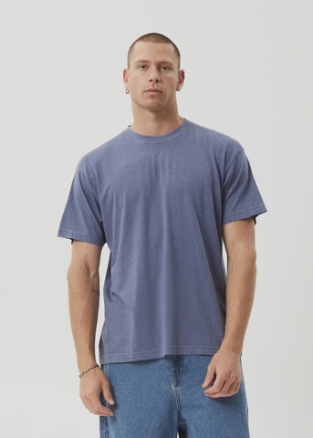 AFENDS Foundation Boxy Fit Tee - Washed Marlin