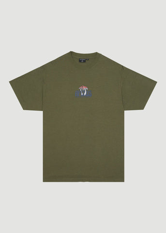 AFENDS Let It Grow Boxy T-Shirt - Military