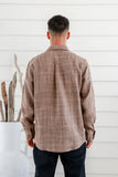 BRAINTREE Mens 100% Hemp Check Long Sleeve Shirt
