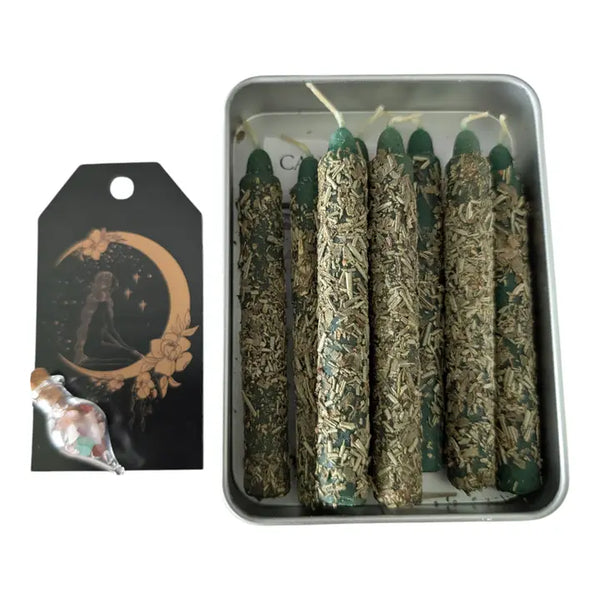 SOULFOREST HEALING - Magic Wish Spell Candles Pack of 8 | Handcrafted Beeswax