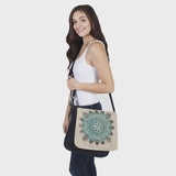 LAKHAYS Natural Hemp-Cotton Cross Body Messenger Bag