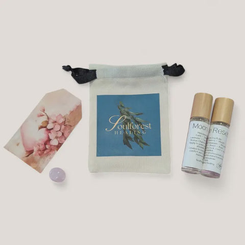 SOULFOREST HEALING - Menopause Ritual Roller Duo Rose Reset & Moon Rest  Rose Quartz