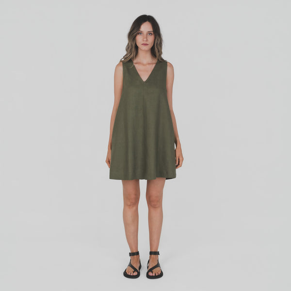 HEMP CLOTHING AUSTRALIA Mini Dress (New Style) 100% Hemp