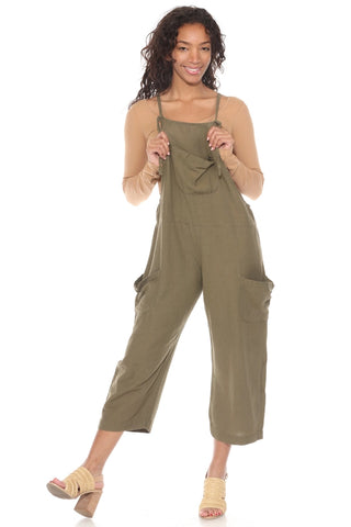 LAKHAYS Easy Slouchy Hemp Overalls