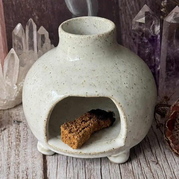 WOLF AND CLAY Palo Santo Incense Chimney Burner
