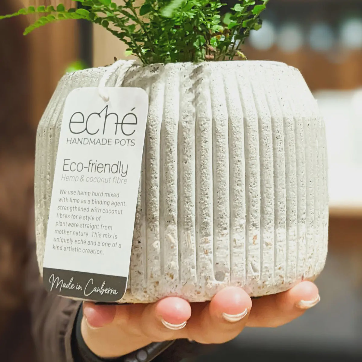 ECHE POTS Rib Pot - Hemp & Coconut Fibre – Hemp Culture